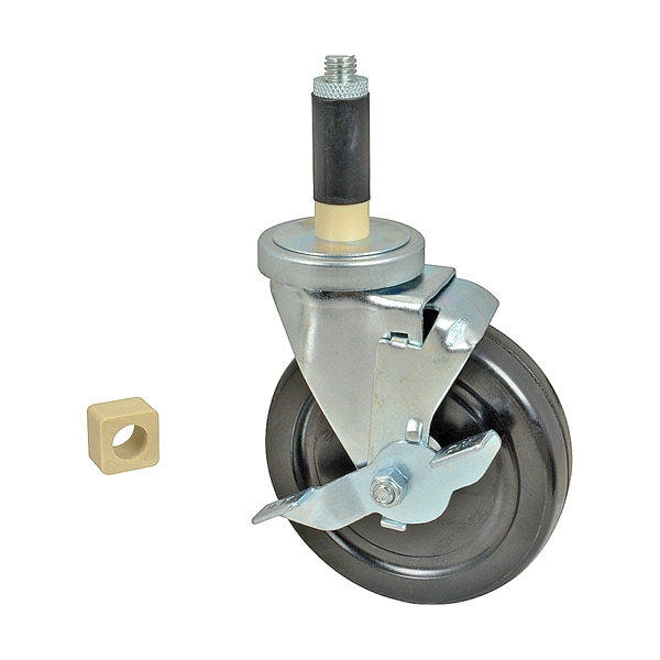 Caster 5 " Black Wheel With Brake L ()